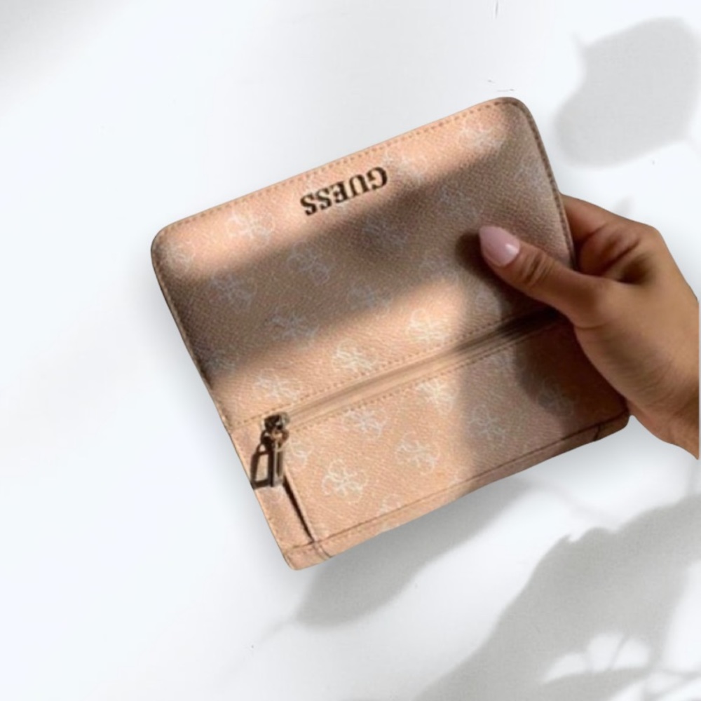 Guess Pink Canvas Wallet